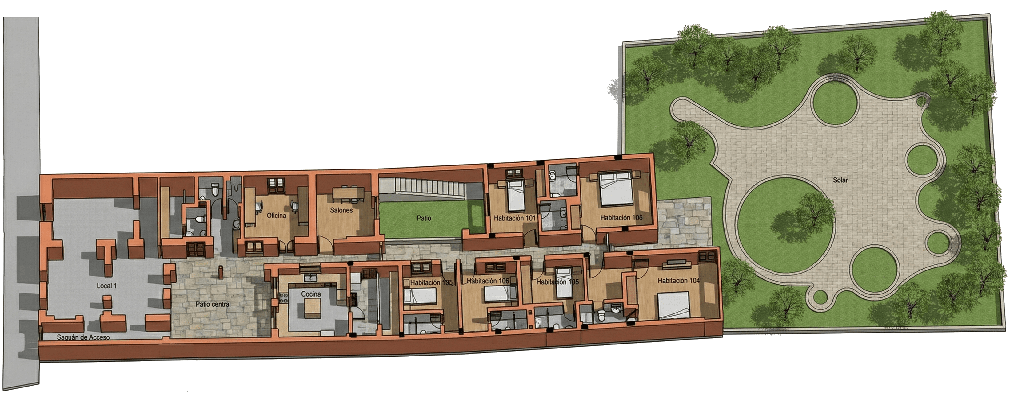 Plano Isométrico Nivel 1